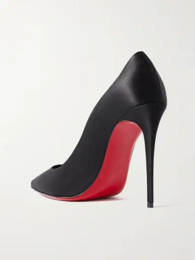 Christian Louboutin Classic Kate 100 Satin-crepe Pumps | Thumbnail 3 Christian Louboutin Classic Kate 100 Satin-crepe Pumps | Thumbnail 3