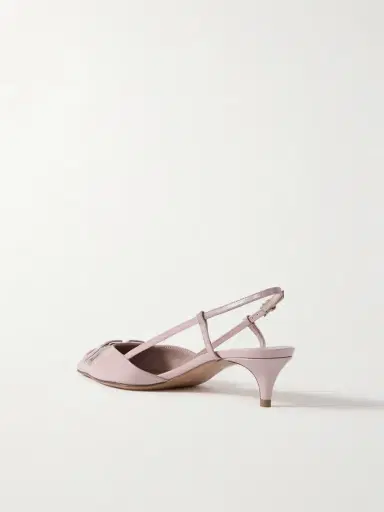 Valentino Garavani Vlogo 40 Patent-leather Slingback Pumps | Thumbnail 3 Valentino Garavani Vlogo 40 Patent-leather Slingback Pumps | Thumbnail 3