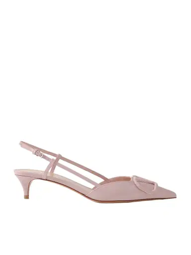 Valentino Garavani Vlogo 40 Patent-leather Slingback Pumps | Thumbnail 1 Valentino Garavani Vlogo 40 Patent-leather Slingback Pumps | Thumbnail 1