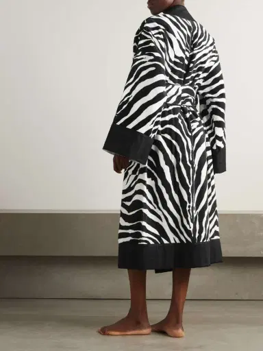 Dolce & Gabbana Belted Zebra-print Cotton-terry Robe | Thumbnail 3 Dolce & Gabbana Belted Zebra-print Cotton-terry Robe | Thumbnail 3