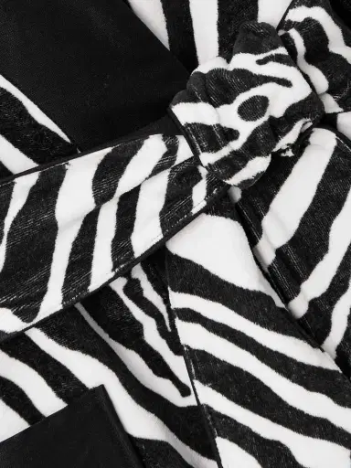 Dolce & Gabbana Belted Zebra-print Cotton-terry Robe | Thumbnail 4 Dolce & Gabbana Belted Zebra-print Cotton-terry Robe | Thumbnail 4