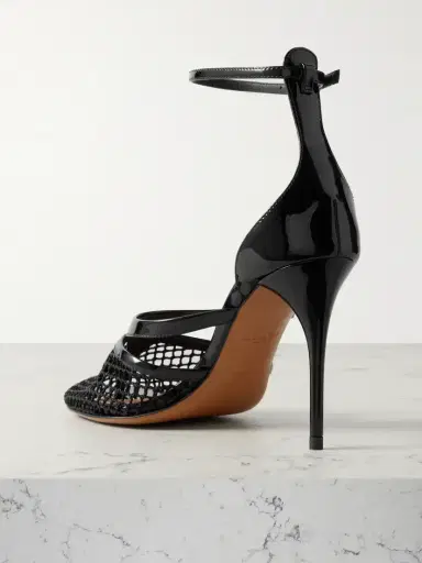 Alaïa Patent-leather And Fishnet Pumps | Thumbnail 3 Alaïa Patent-leather And Fishnet Pumps | Thumbnail 3