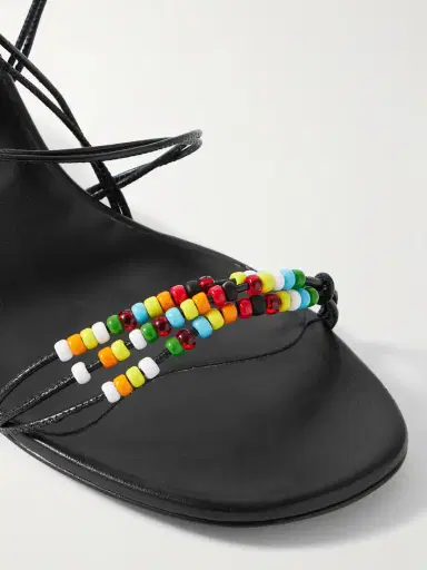 Khaite Loop Bead-embellished Leather Sandals | Thumbnail 4 Khaite Loop Bead-embellished Leather Sandals | Thumbnail 4