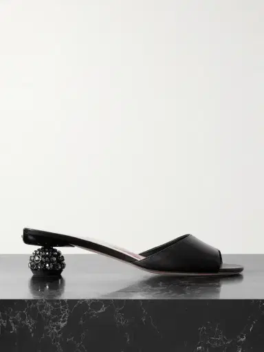 Roger Vivier Embellished Leather Mules | Thumbnail 1 Roger Vivier Embellished Leather Mules | Thumbnail 1