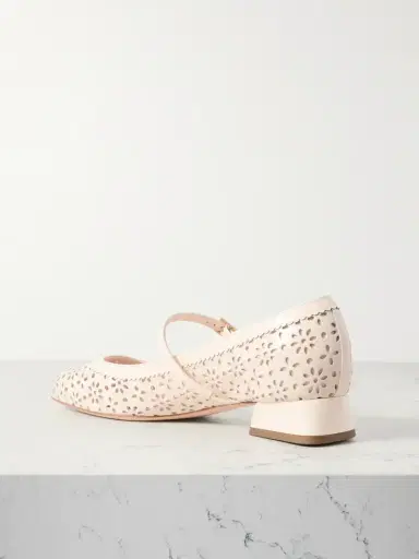 Roger Vivier New Très Vivier Perforated Leather Mary Jane Pumps | Thumbnail 3 Roger Vivier New Très Vivier Perforated Leather Mary Jane Pumps | Thumbnail 3