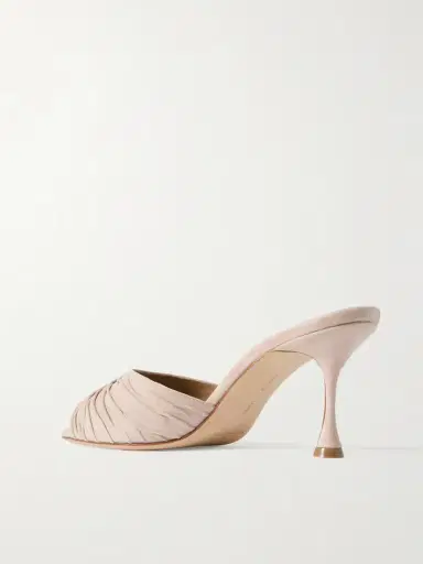 Manolo Blahnik Pirua 70 Suede Mules | Thumbnail 3 Manolo Blahnik Pirua 70 Suede Mules | Thumbnail 3