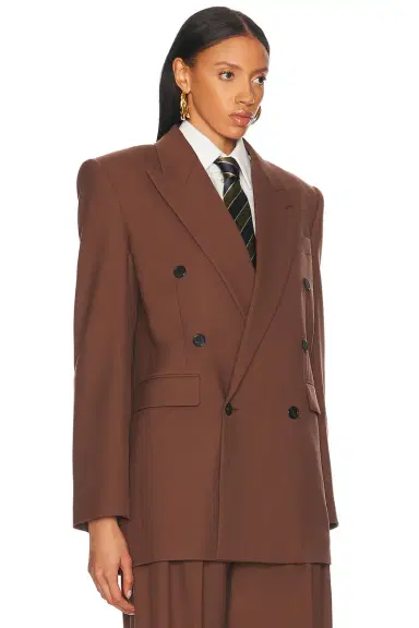 Saint Laurent Double Breasted Blazer | Thumbnail 2 Saint Laurent Double Breasted Blazer | Thumbnail 2