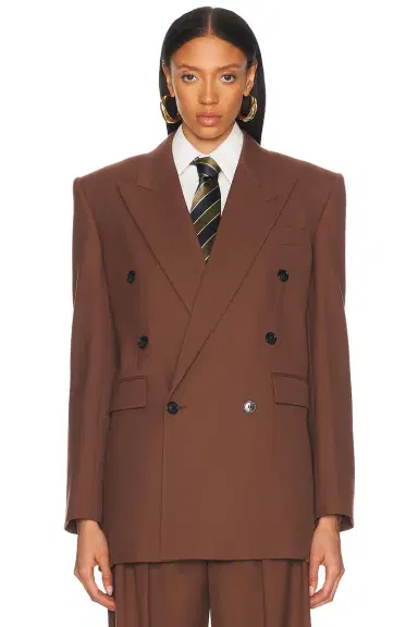 Saint Laurent Double Breasted Blazer | Thumbnail 1 Saint Laurent Double Breasted Blazer | Thumbnail 1