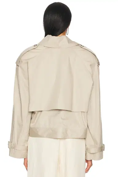 Stella McCartney Light Cotton Short Trench Coat | Thumbnail 3 Stella McCartney Light Cotton Short Trench Coat | Thumbnail 3