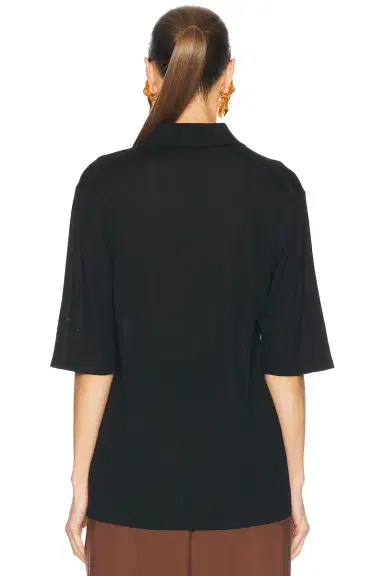 Saint Laurent Short Sleeve Polo Top | Thumbnail 3 Saint Laurent Short Sleeve Polo Top | Thumbnail 3