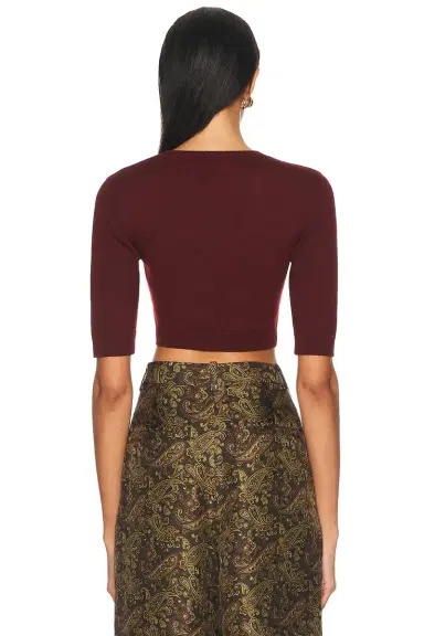 Saint Laurent Cropped Top | Thumbnail 3 Saint Laurent Cropped Top | Thumbnail 3
