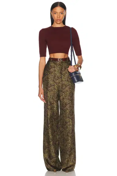 Saint Laurent Cropped Top | Thumbnail 4 Saint Laurent Cropped Top | Thumbnail 4