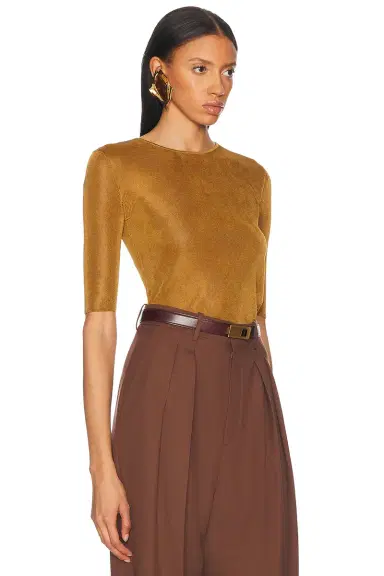 Saint Laurent Short Sleeve Top | Thumbnail 2 Saint Laurent Short Sleeve Top | Thumbnail 2