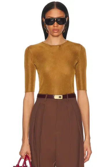Saint Laurent Short Sleeve Top | Thumbnail 1 Saint Laurent Short Sleeve Top | Thumbnail 1