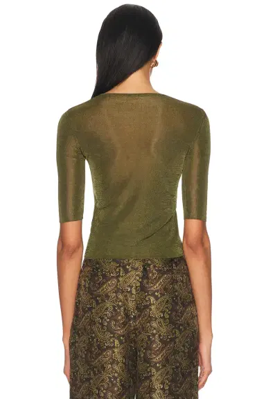 Saint Laurent Short Sleeve Top | Thumbnail 3 Saint Laurent Short Sleeve Top | Thumbnail 3
