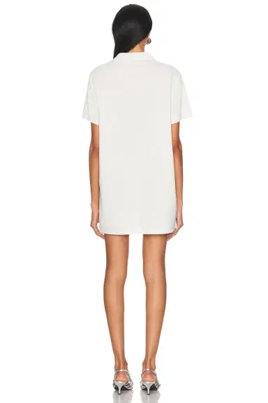 AREA Crystal Heart Cutout Polo Dress | Thumbnail 4 AREA Crystal Heart Cutout Polo Dress | Thumbnail 4