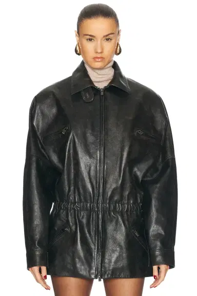 Magda Butrym Leather Jacket | Thumbnail 2 Magda Butrym Leather Jacket | Thumbnail 2