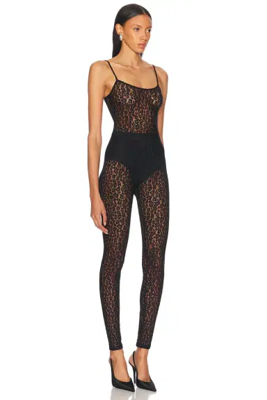 Alexandre Vauthier Panther Lace Catsuit | Thumbnail 2 Alexandre Vauthier Panther Lace Catsuit | Thumbnail 2