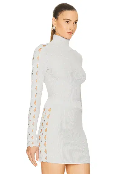 Alaïa Long Sleeve Turtleneck Top | Thumbnail 2 Alaïa Long Sleeve Turtleneck Top | Thumbnail 2
