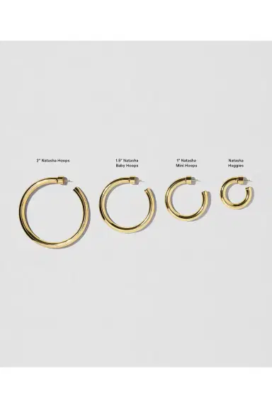 Jennifer Fisher Natasha Mini Hoop Earrings | Thumbnail 2 Jennifer Fisher Natasha Mini Hoop Earrings | Thumbnail 2