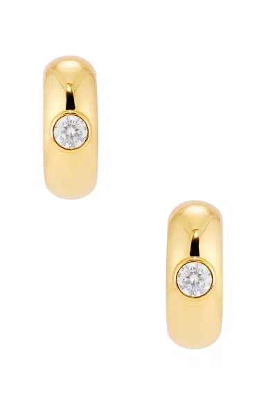 MÉGA Large Cz Donut Earring | Thumbnail 2 MÉGA Large Cz Donut Earring | Thumbnail 2