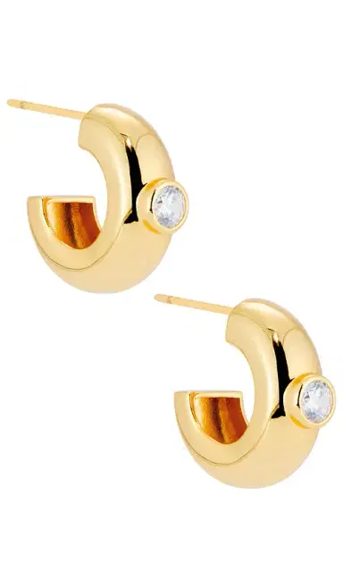 MÉGA Large Cz Donut Earring | Thumbnail 3 MÉGA Large Cz Donut Earring | Thumbnail 3