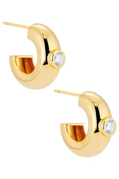 MÉGA Large Cz Donut Earring | Thumbnail 1 MÉGA Large Cz Donut Earring | Thumbnail 1