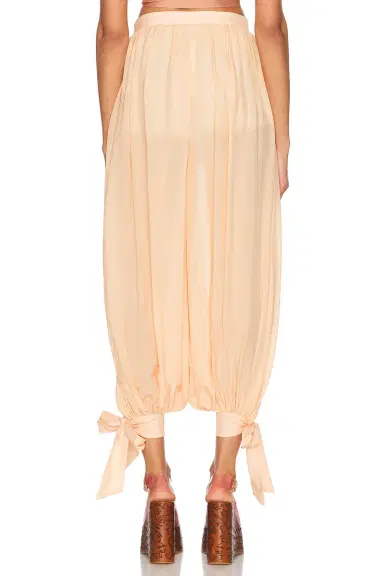 Chloé Ribbon Tied Trouser | Thumbnail 4 Chloé Ribbon Tied Trouser | Thumbnail 4