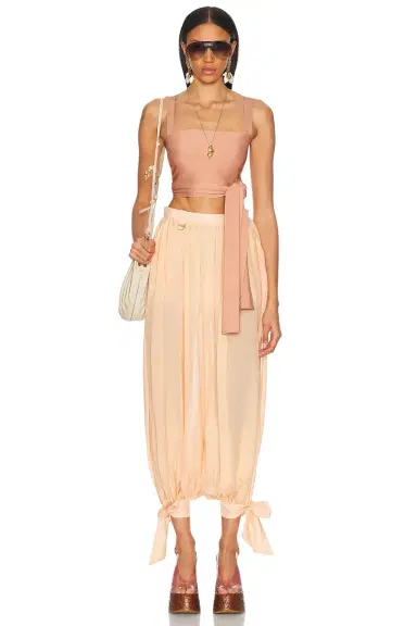 Chloé Ribbon Tied Trouser | Thumbnail 5 Chloé Ribbon Tied Trouser | Thumbnail 5