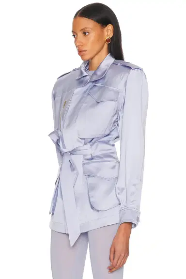 Alexandre Vauthier Satin Tailoring Jacket | Thumbnail 3 Alexandre Vauthier Satin Tailoring Jacket | Thumbnail 3