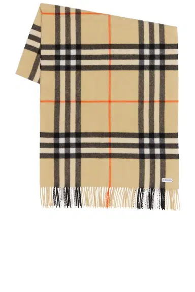 Burberry Giant Check Cashmere Scarf | Thumbnail 1 Burberry Giant Check Cashmere Scarf | Thumbnail 1