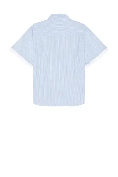 Le Père Double Short Sleeve Button Down Shirt | Thumbnail 4 Le Père Double Short Sleeve Button Down Shirt | Thumbnail 4