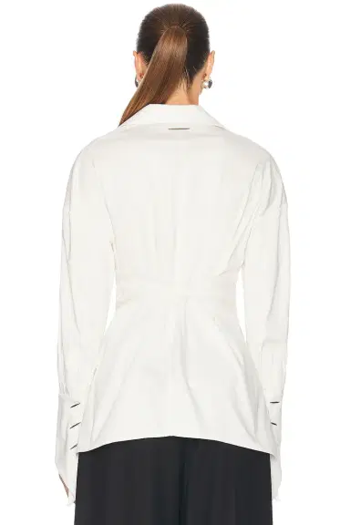 Grace Ling Pierced Dagger Oversized Wrap Shirt | Thumbnail 4 Grace Ling Pierced Dagger Oversized Wrap Shirt | Thumbnail 4