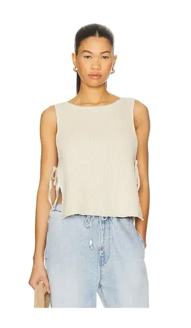 Free People x free-est Lizzie Sweater Top In Summer Sand | Thumbnail 2 Free People x free-est Lizzie Sweater Top In Summer Sand | Thumbnail 2
