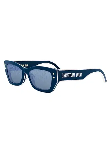Dior Women's Pacific S2U 53MM Butterfly Sunglasses - Shiny Blue Smoke | Thumbnail 1 Dior Women's Pacific S2U 53MM Butterfly Sunglasses - Shiny Blue Smoke | Thumbnail 1