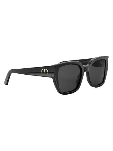 Dior Women's Glow S1I 53MM Square Sunglasses - Shiny Black Smoke | Thumbnail 8 Dior Women's Glow S1I 53MM Square Sunglasses - Shiny Black Smoke | Thumbnail 8