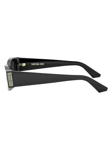 Dior Women's Graphique S1I 56MM Rectangular Sunglasses - Shiny Black Smoke | Thumbnail 3 Dior Women's Graphique S1I 56MM Rectangular Sunglasses - Shiny Black Smoke | Thumbnail 3