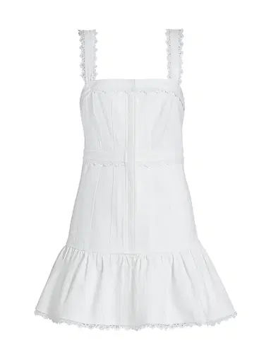 Cinq à Sept Women's Vineyard Lace Minidress - White | Thumbnail 1 Cinq à Sept Women's Vineyard Lace Minidress - White | Thumbnail 1