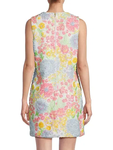Lilly Pulitzer Women's Airbella Floral Sequined Shift Dress - Size 16 | Thumbnail 5 Lilly Pulitzer Women's Airbella Floral Sequined Shift Dress - Size 16 | Thumbnail 5