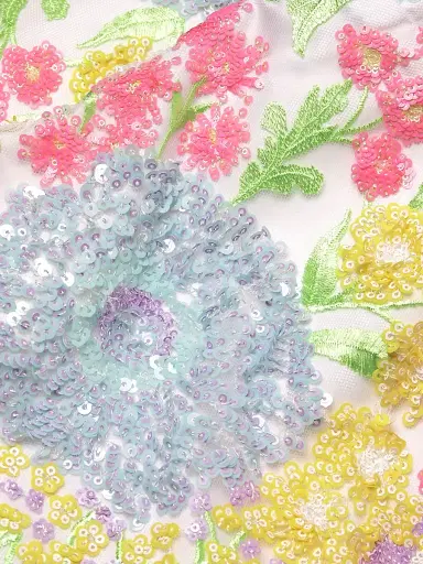 Lilly Pulitzer Women's Airbella Floral Sequined Shift Dress - Size 16 | Thumbnail 6 Lilly Pulitzer Women's Airbella Floral Sequined Shift Dress - Size 16 | Thumbnail 6