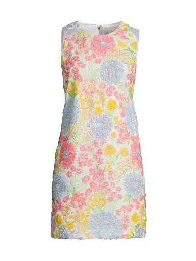 Lilly Pulitzer Women's Airbella Floral Sequined Shift Dress - Size 16 | Thumbnail 1 Lilly Pulitzer Women's Airbella Floral Sequined Shift Dress - Size 16 | Thumbnail 1