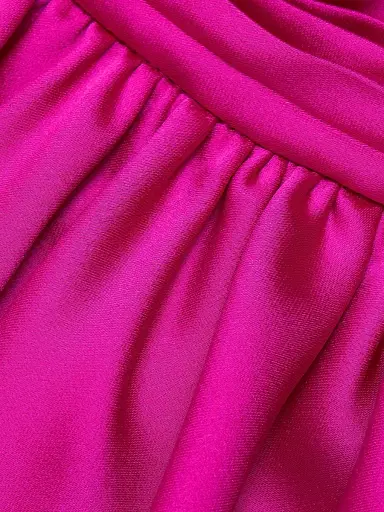 Ramy Brook Women's Nari Satin Halter Minidress - Fiesta Pink | Thumbnail 7 Ramy Brook Women's Nari Satin Halter Minidress - Fiesta Pink | Thumbnail 7