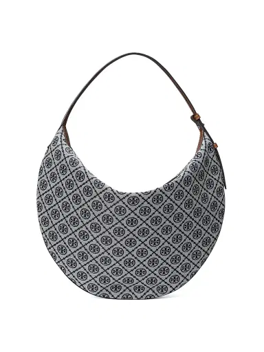 Tory Burch Women's T Monogram Balloon Logo Shoulder Bag - Tory Navy | Thumbnail 5 Tory Burch Women's T Monogram Balloon Logo Shoulder Bag - Tory Navy | Thumbnail 5