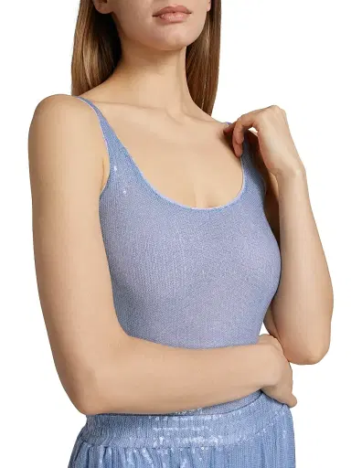 Generation Love Women's Dina Semi-Sheer Sequin Bodysuit - Opal | Thumbnail 7 Generation Love Women's Dina Semi-Sheer Sequin Bodysuit - Opal | Thumbnail 7