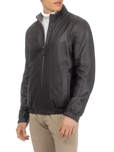 Gorski Men's Light Nappa Leather Reversible Jacket - Dark Brown - Size XL | Thumbnail 3 Gorski Men's Light Nappa Leather Reversible Jacket - Dark Brown - Size XL | Thumbnail 3