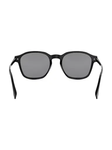 Fendi Men's Essential 52MM Square Sunglasses - Shiny Black Smoke | Thumbnail 5 Fendi Men's Essential 52MM Square Sunglasses - Shiny Black Smoke | Thumbnail 5