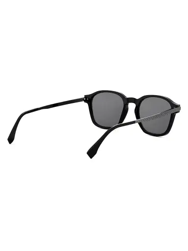 Fendi Men's Essential 52MM Square Sunglasses - Shiny Black Smoke | Thumbnail 6 Fendi Men's Essential 52MM Square Sunglasses - Shiny Black Smoke | Thumbnail 6