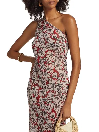 Eywasouls Malibu Women's Anouk Floral One-Shoulder Maxi Dress - Desert Daisies | Thumbnail 6 Eywasouls Malibu Women's Anouk Floral One-Shoulder Maxi Dress - Desert Daisies | Thumbnail 6
