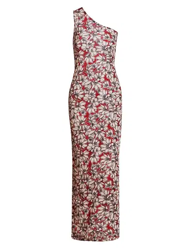 Eywasouls Malibu Women's Anouk Floral One-Shoulder Maxi Dress - Desert Daisies | Thumbnail 1 Eywasouls Malibu Women's Anouk Floral One-Shoulder Maxi Dress - Desert Daisies | Thumbnail 1