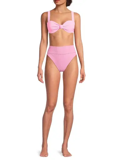 Beach Riot Women's Sophia Rib-Knit Bikini Top - Prism Pink | Thumbnail 2 Beach Riot Women's Sophia Rib-Knit Bikini Top - Prism Pink | Thumbnail 2